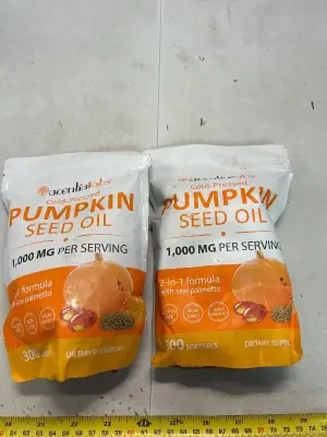 two count 300 pack of pumpkin seed oil