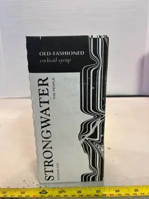 strong water, old-fashioned cocktail syrup