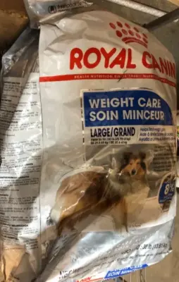 30lb royal canin weight care skin minceur (opened) exp:03/21/206