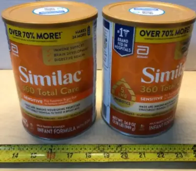 2 cans 34.9oz each can Similac 360 total care infant formula exp:12/10/2026