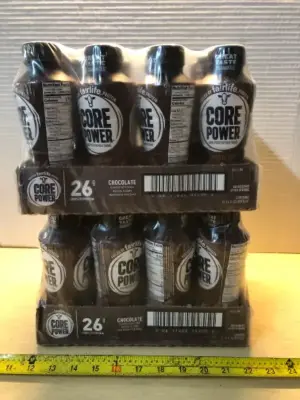 2 packages 12 bottles each core power chocolate protein shake exp:06/26/2027