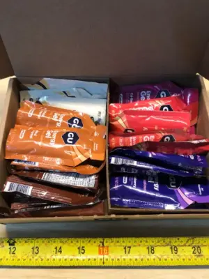 GU energy gel packets assorted flavors (opened) exp:10/2026