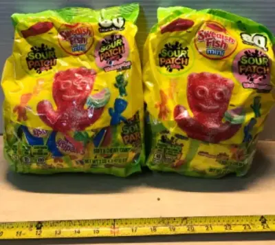 2 bags 2LB each sour patch kids gummy mix exp:10/11/2026