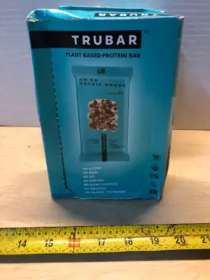 2 boxes trubar plant based protein bars 12 bars per box exp:10/13/2026