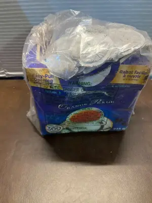 orange pekoe tea bags (opened)
