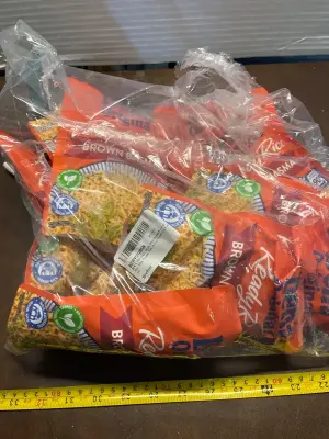 bag of brown basmati rice