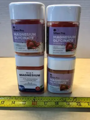 90 gummies 14 in 1 magnesium 3 bottles 60 gummies each magnesium glycinate exp:01/04/2027
