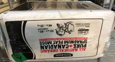 44lb compressed pure Canadian peat moss