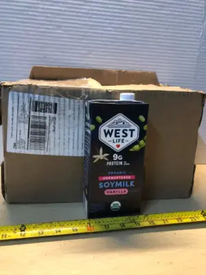 12 cartons organic soy milk exp:10/15/2026