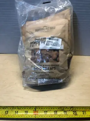 3 bags 5oz bags pumpkin biscuit dog treats
