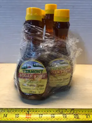6 bottles 12oz each Vermont sugar free butter flavor syrup exp:04/06/2028