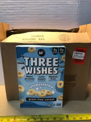 6 boxes three wishes cereal