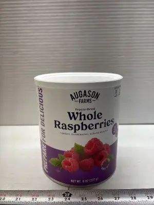 8oz Whole freeze dried raspberries exp:09/55