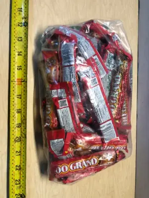 Bag of 100 Grand candy bars