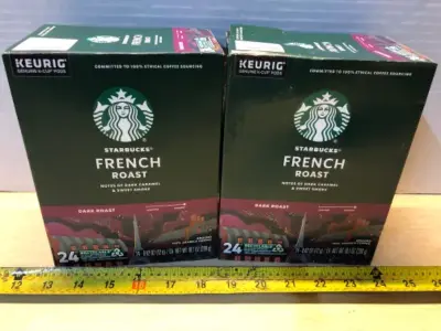 2 boxes 24 kcups per box Starbucks French roast coffee exp:12/7/26