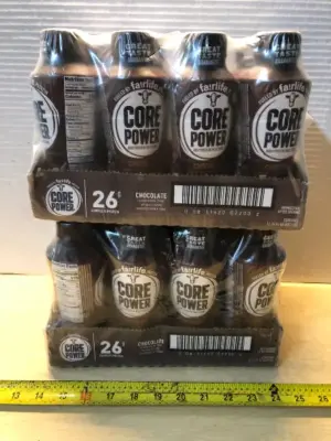 2 packages 12 bottles each pack core power chocolate protein shake exp:6/7/26