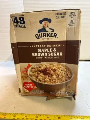 48 packets of maple and brown sugar instant oatmeal