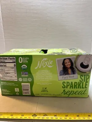 four count eight packs of lime and ginger, sparkling water