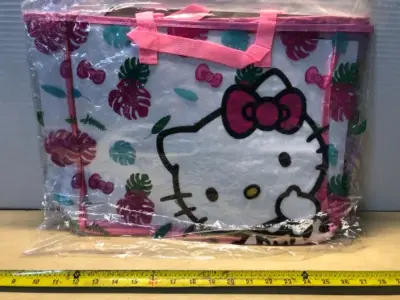 2 hello kitty clear bags