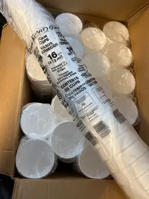 lot of 16oz foam cups
