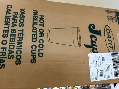 500 pieces of hot or cold insulated cups