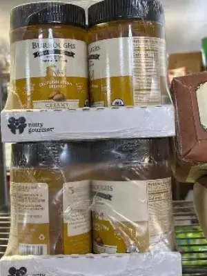 two count six packs of California grown organic creamy almond butter