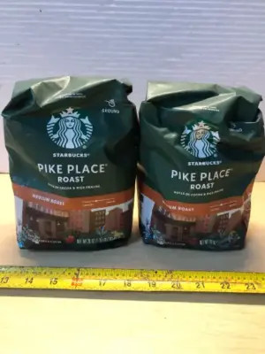 2 bags 28oz Starbucks pike place ground coffee exp:3/15/26