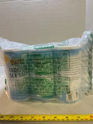 A lot of iodized sea salt