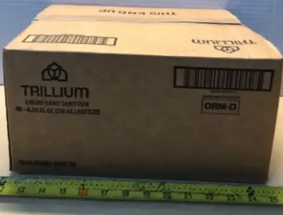 Box of 48 bottles 4oz liquid hand sanitizer