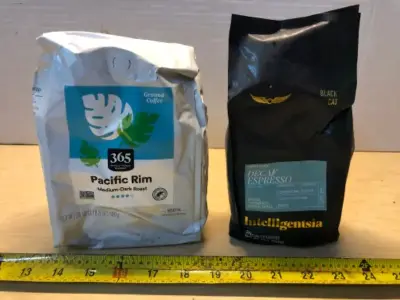 24oz pacific rim ground coffee exp:2/23/26, 12oz decaf espresso whole coffee bean specialty coffee exp:1/22/26