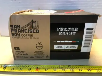 Box San Francisco Bay coffee kcup French roast exp:12/3/26
