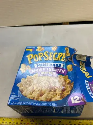 12 mini bags of movie theater, popcorn