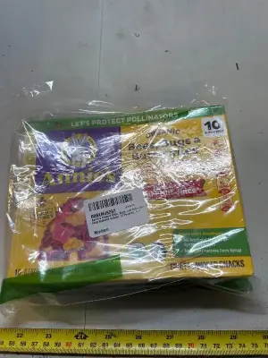 10. Pack of strawberry raspberry and apple flavored fruit, flavored snacks.10/26