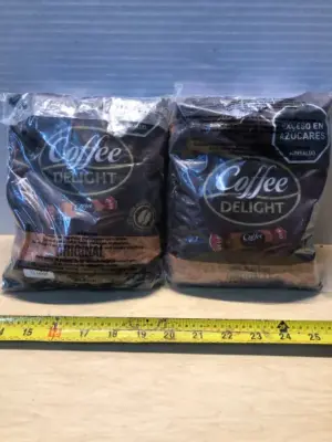 2 bags coffee delight chewy candy exp:10/26