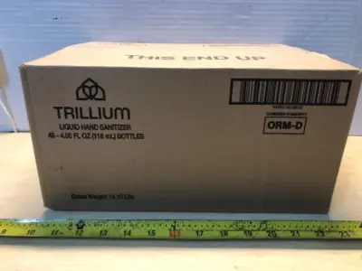 Box of 48 bottles 4oz liquid hand sanitizer