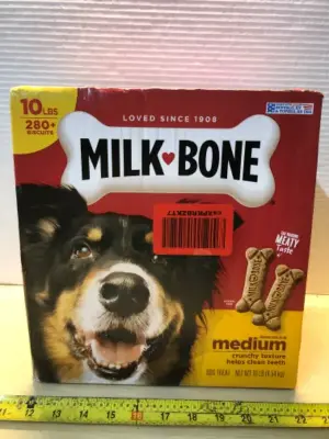 10LB box milk bone dog treats exp:6/27