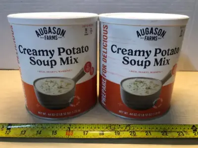 2 cans 44oz creamy potato soup mix exp:10/30