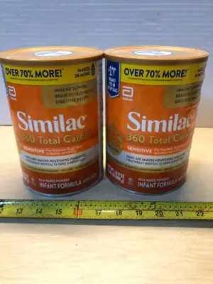 2 cans 34oz similac 360 total care infant formula exp:12/26
