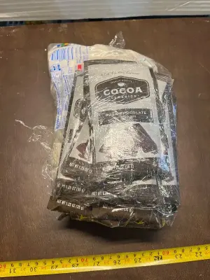 lot of dark chocolate cocoa mix & marshmallows