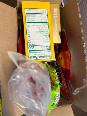 box of snacks