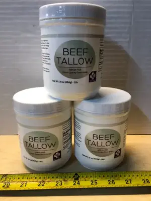 3 tubs 16oz beef tallow exp:9/3/28