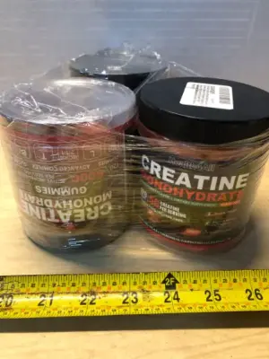 3 tubs 120gummies each creatine monohydrate exp:8/27