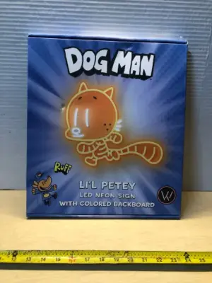 Dog man LED neon light
