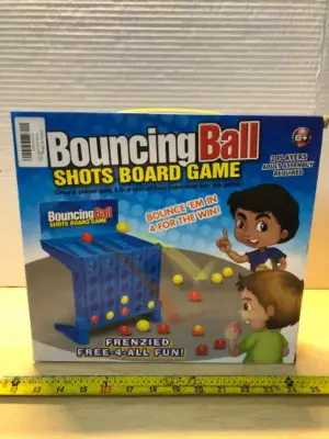 Bouncing ball shots board game