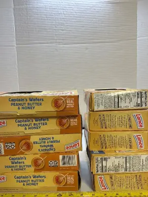 eight boxes of peanut butter and honey crackers, January 31, 2026