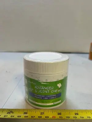 90 count jar of advanced hip and joint chews for dogs
