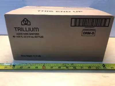 Box of 40 bottles 4oz hand sanitizer