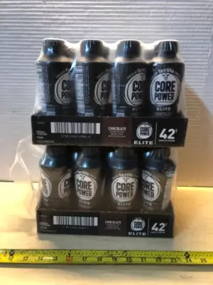 2 packages 12 bottles each core power elite chocolate protein shake exp:5/15/26