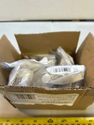 nine count champagne, bronze knobs