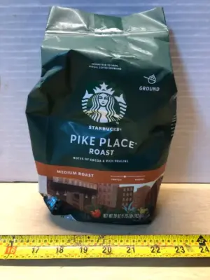 28oz Starbucks pike place ground coffee exp:3/15/26